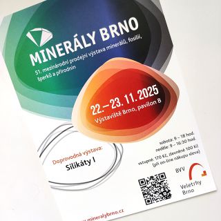 Zvu vás do Brna na výstavu Minerály! Už zítra (22.11.2025) si s tímhle slunečním kotoučkem posvítím na milované Brno (bo...